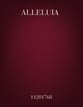 Alleluia SATB choral sheet music cover